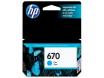 CARTUCHO HP 670 CIANO